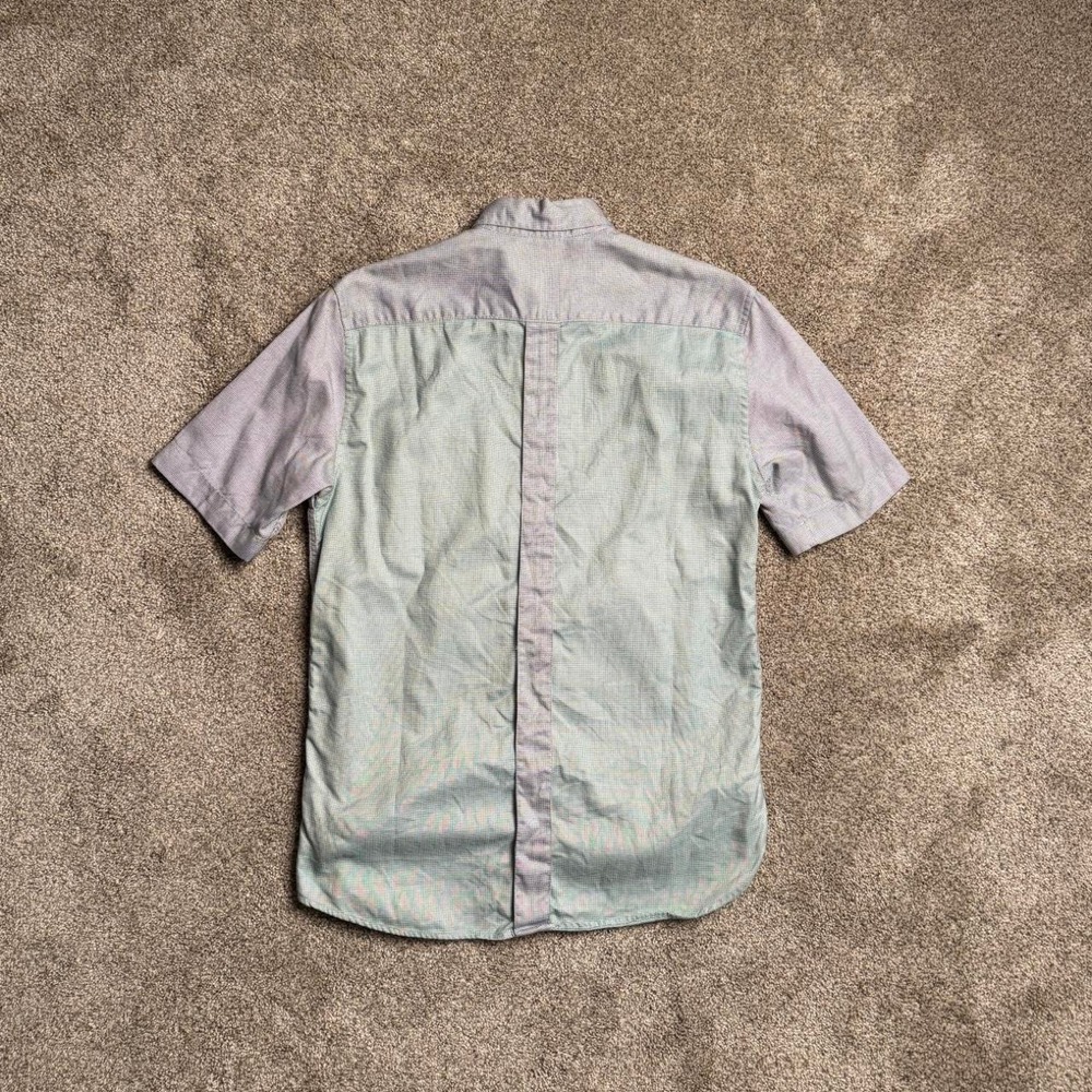 RAF SIMONS X FRED PERRY COLOUR BLOCK COLLARED SHIRT - Picture 6 of 7